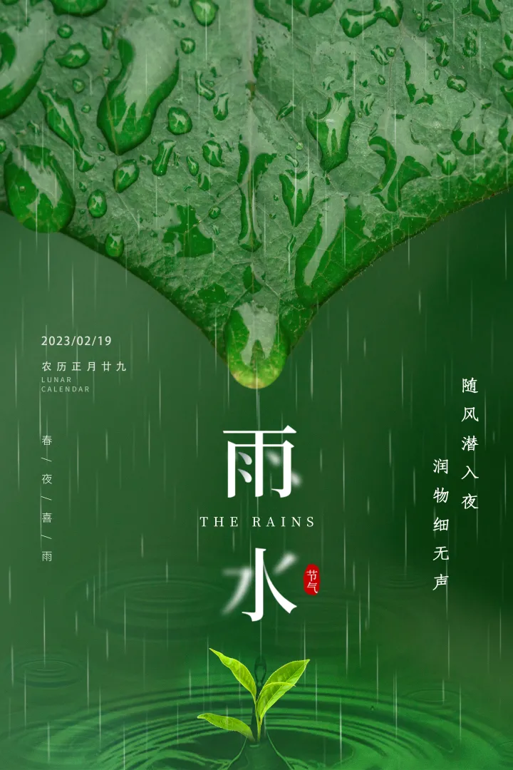 二十四节气—雨水，好雨知时节，当春乃发生。