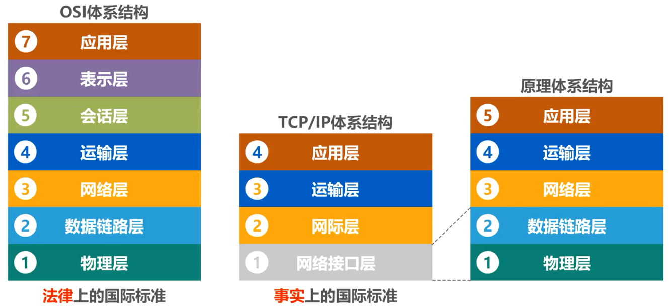 常见计算机网络体系结构