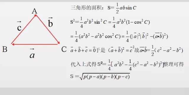 c中计算三角形面积公式三角形的面积公式你只知道底乘高除2其实海伦