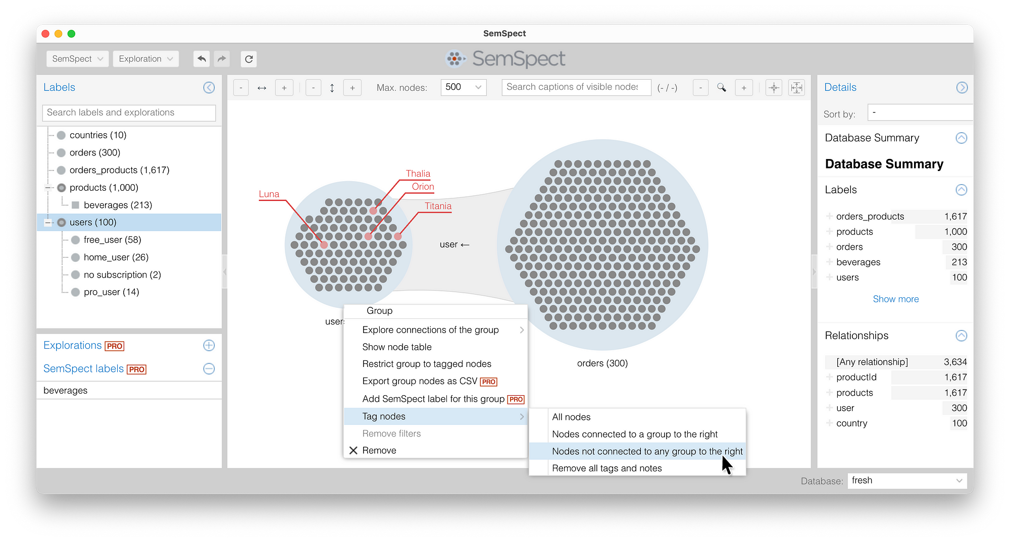 使用 mongo2neo4j 和 SemSpect 通过各种方式进行图探索