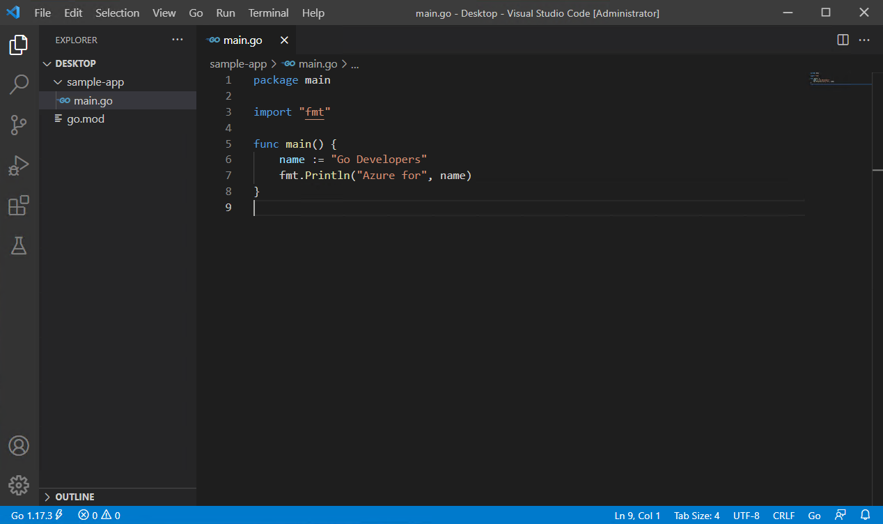 为 Go 开发配置Visual Studio Code