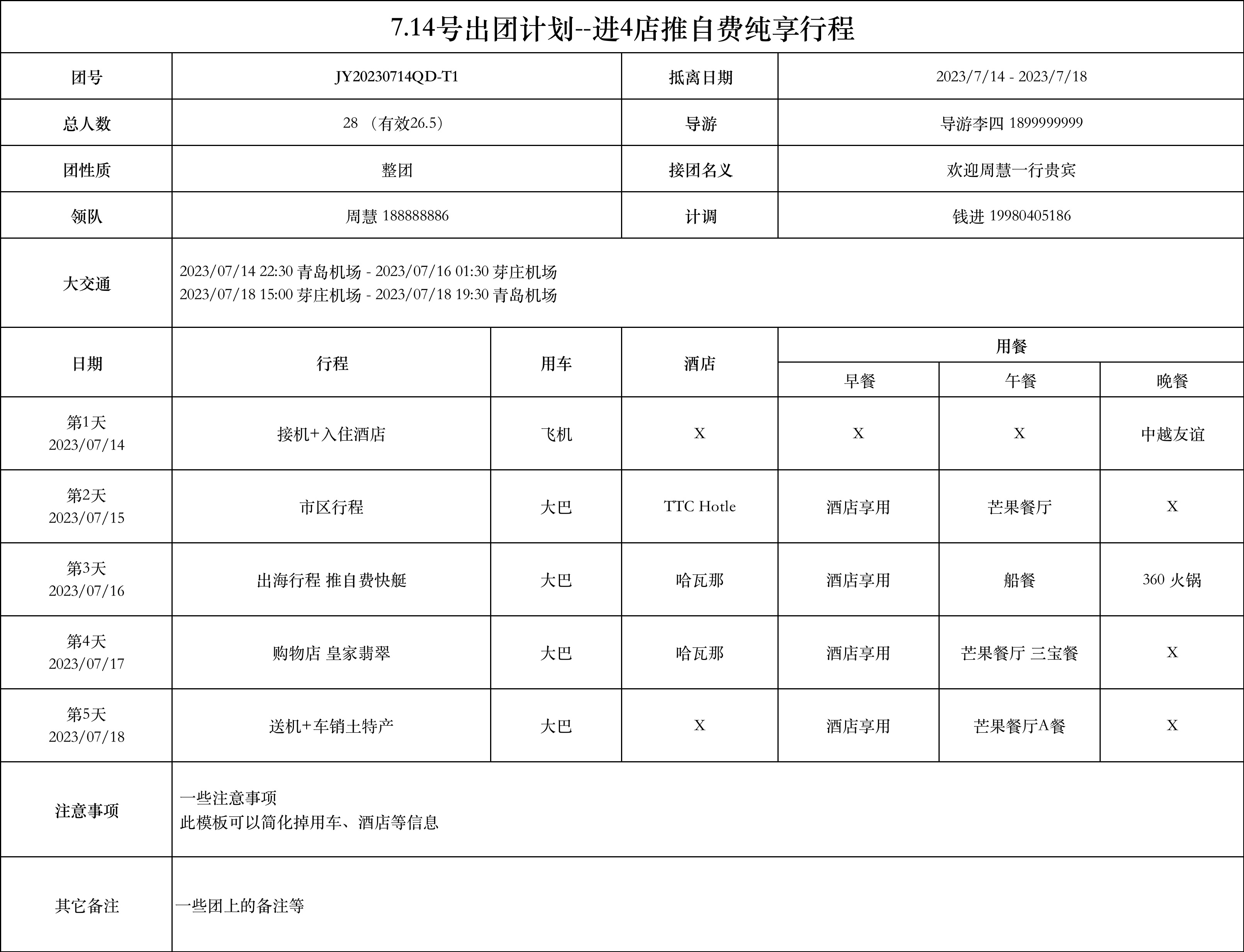 一次总结旅行社常用表格模板,下载即用|旅行社管理表格模板