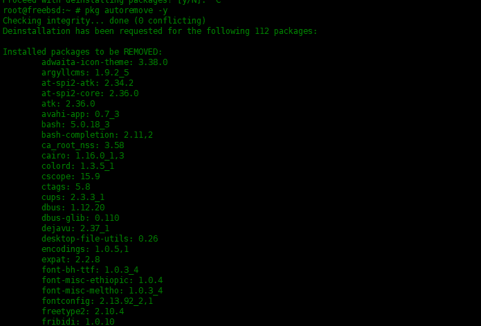 在FreeBSD中pkg包管理器使用实例在FreeBSD中pkg包管理器使用实例