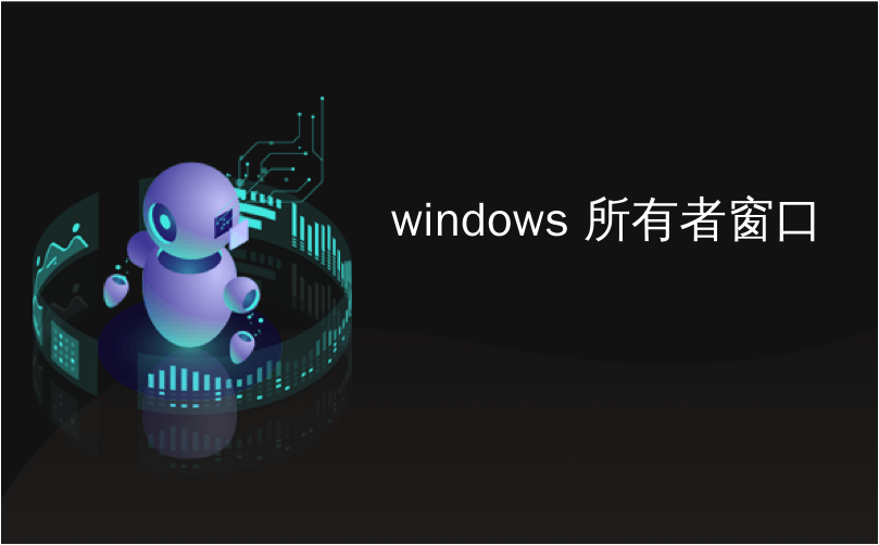 windows 所有者窗口