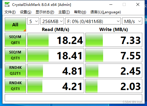 CSNP1GCR01-AOW读写速度 SD NAND FLAASH