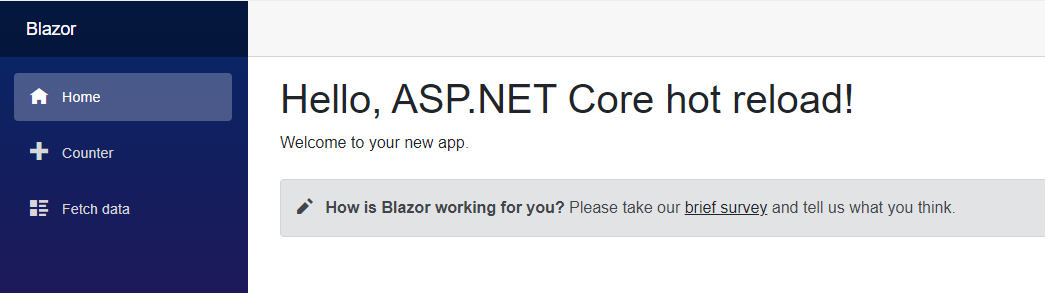 ASP.NET Core 6.0对热重载的支持