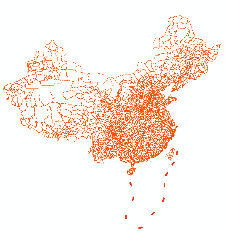 2020年初全国行政区划矢量数据