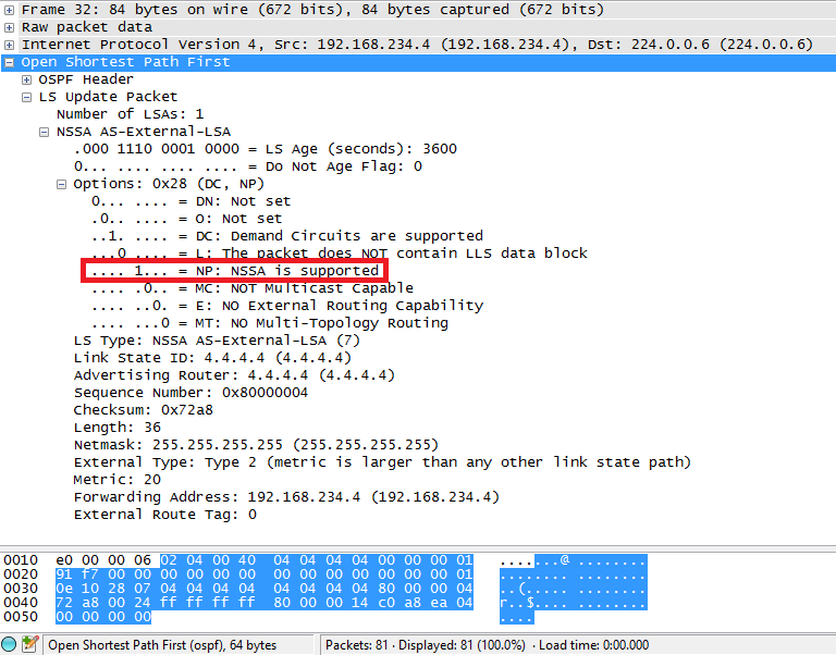 深入理解 OSPF NSSA “P-bit”