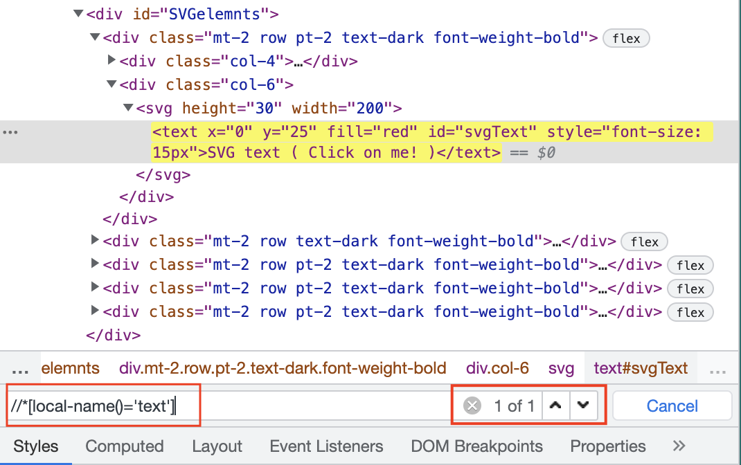 如何在Selenium Webdriver中点击SVG元素？