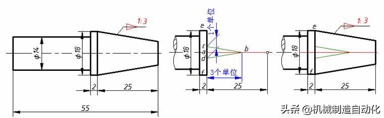 斜度符号标注_几何作图之斜度和锥度