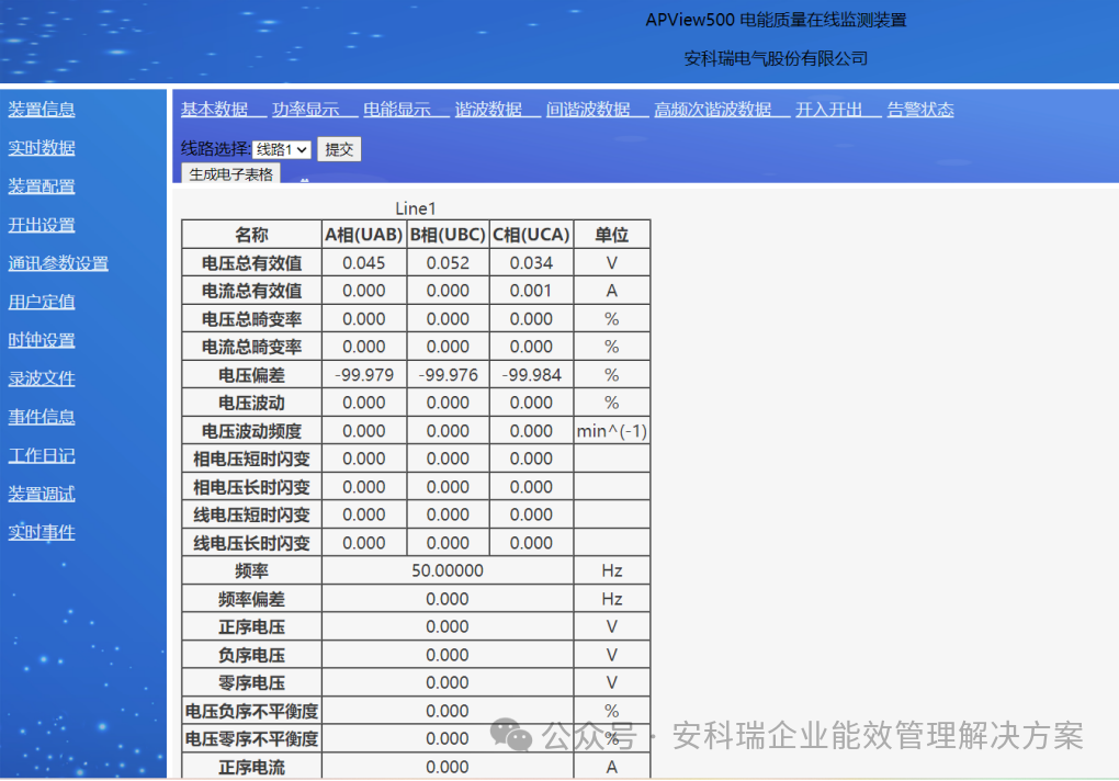 电能质量在线监测装置