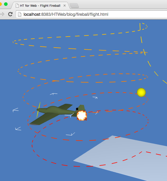 html5 3d效果 飞机,纯Shading Language绘制飞机火焰效果