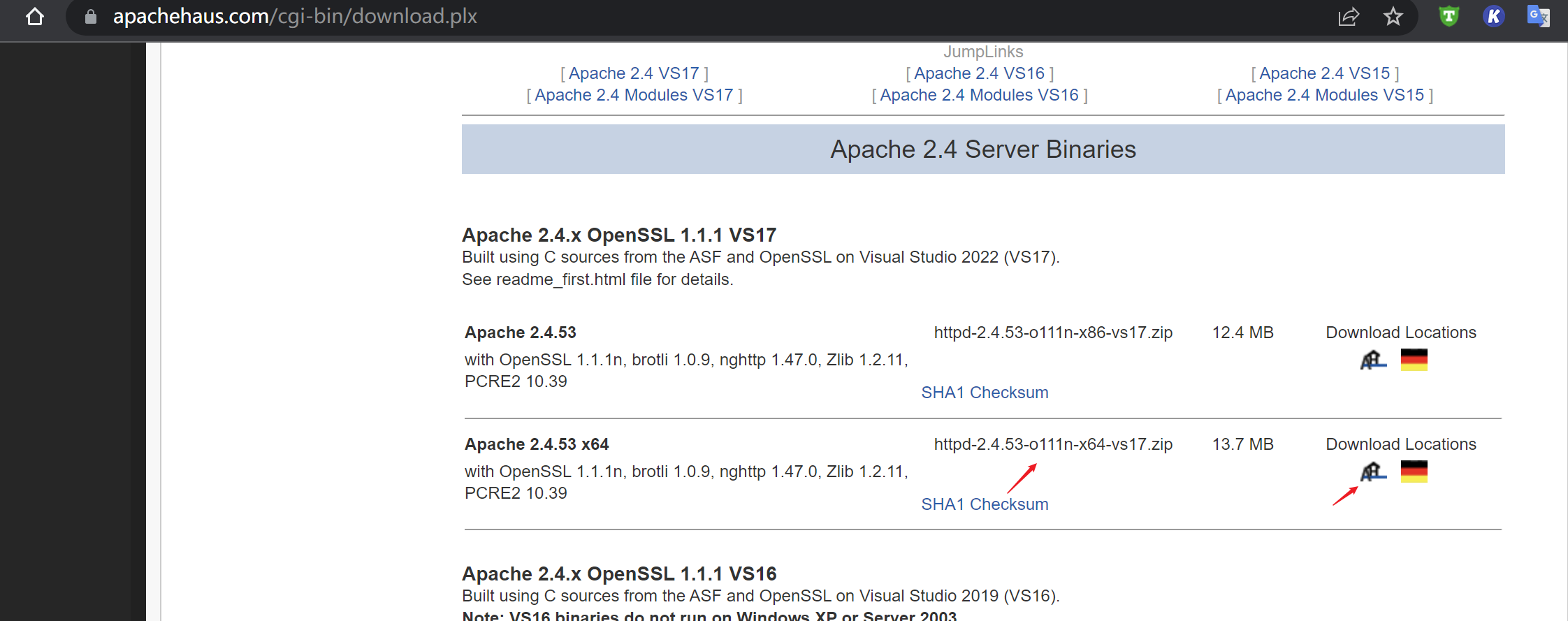 Windows下安装 Apache 步骤
