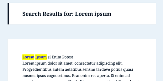 Highlighting search terms in WordPress search results Highlighting search terms in WordPress search results