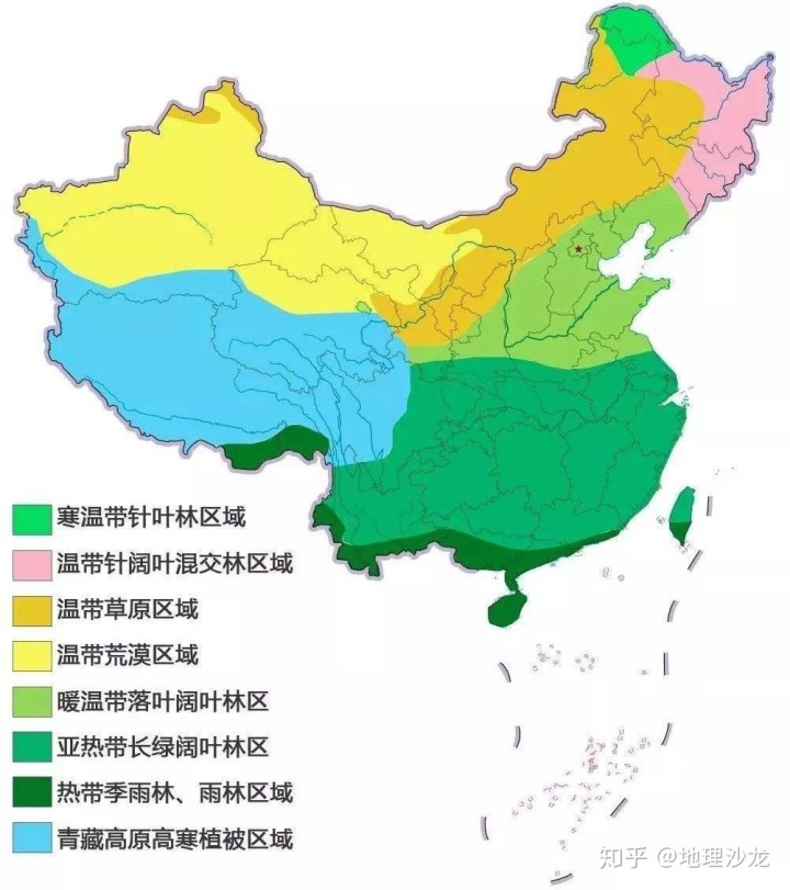 各自然带代表植被_世界陆地自然带有哪些类型,这些陆地自然带的分布有