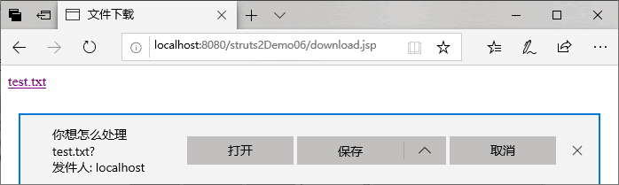 java struts 文件下载_Struts2文件下载实例