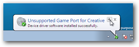 Windows 7 Device Driver Game Port Balloon