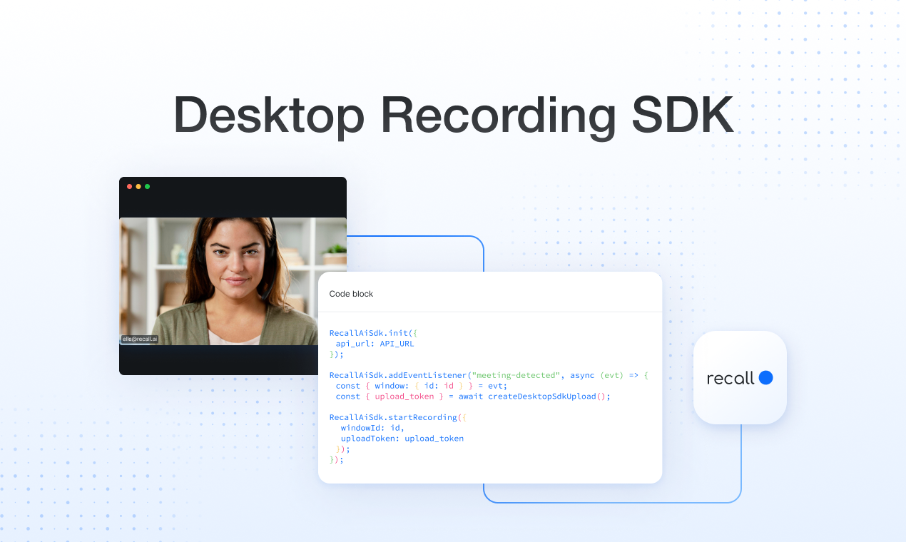 Desktop Recording SDK by Recall.ai