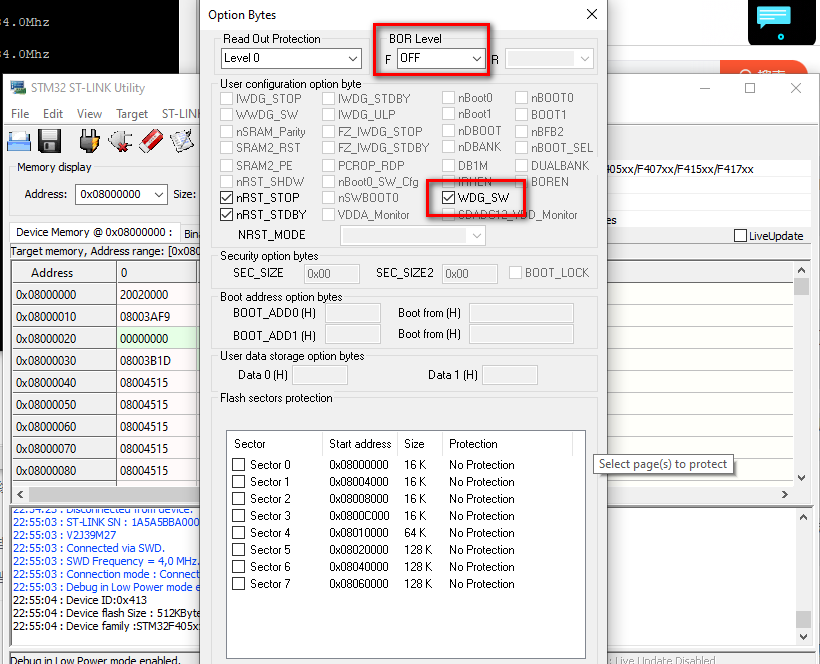 STM32F407VET6 / BLACK_F407VE开发板间隔0.5秒不断重启