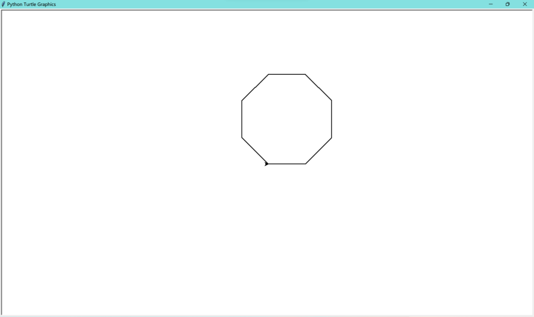 用python画一个正八边形