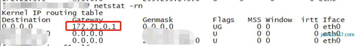Linux查看网关命令