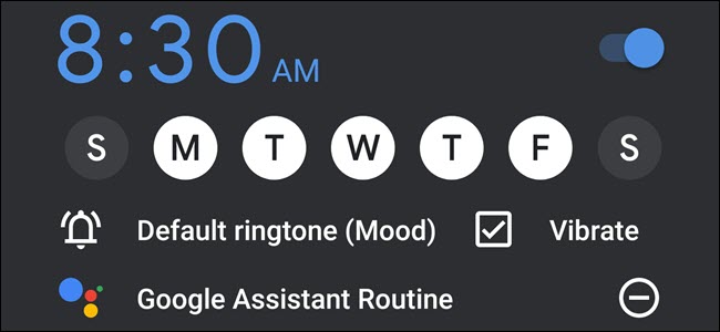 Google Clock Alarm with Google Assistant Routine