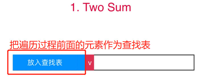 把遍历过程前面的元素作为查找表