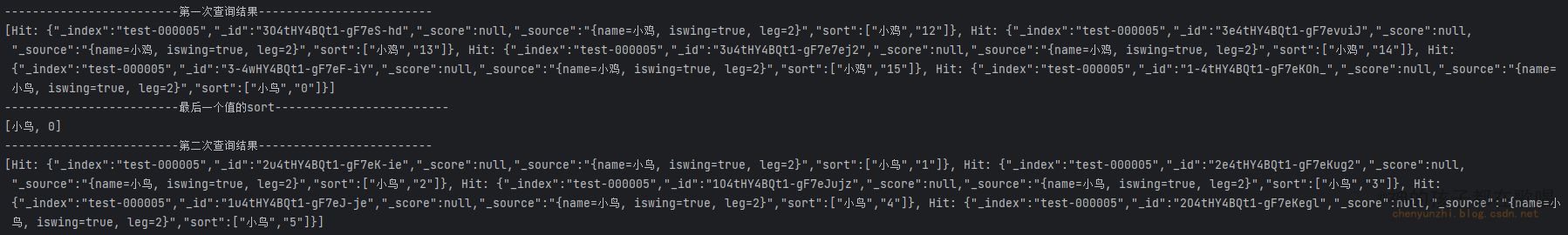 Java客户端调用elasticsearch进行深度分页查询 （search_after）