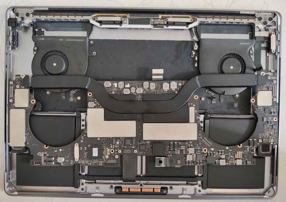 苹果计算机散热维修,手把手教你拆机macbook pro,作清灰散热处理,助你