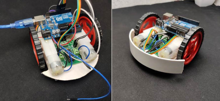 Arduino巡线机器人工作