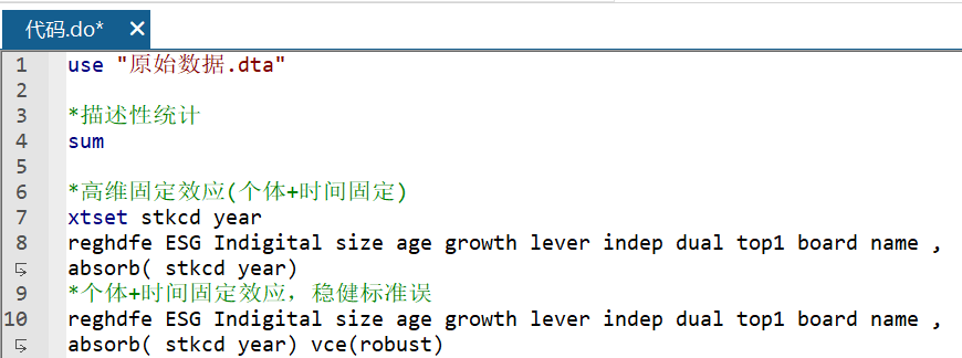 企业数字化转型如何影响企业 ESG 表现 —来自中国上市公司的证据（数据复现+代码）