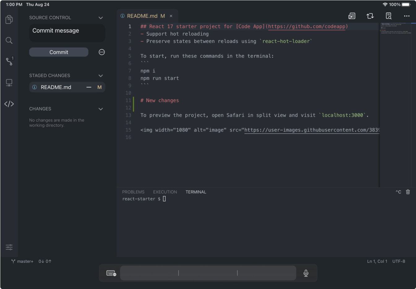 iPad上的全功能代码编辑器 —— CodeApp_开源项目介绍_05