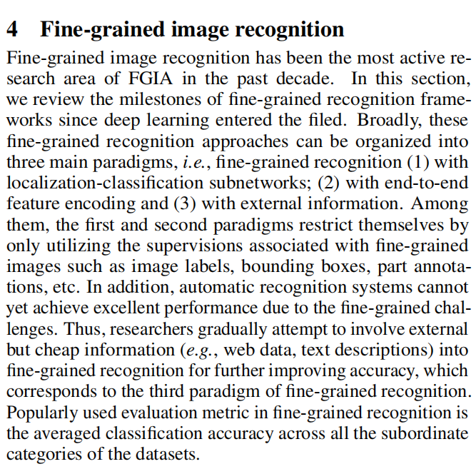 Deep learning for finegrained image analysis A survey_finegrained