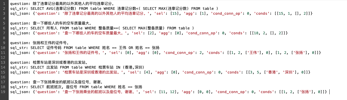 nl2sql实际应用demo