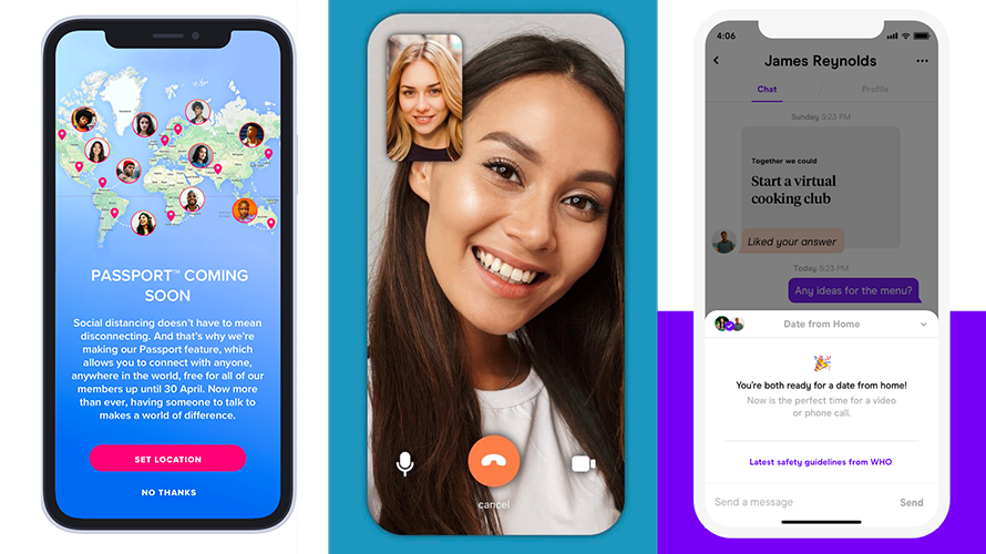 tinder的"passport"功能让用户可以跟世界任何其他地方的用户相匹配.