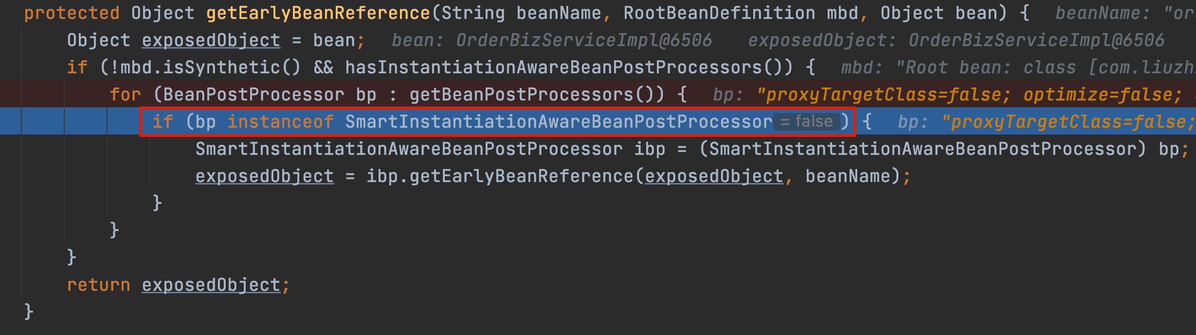 getEarlyBeanReference