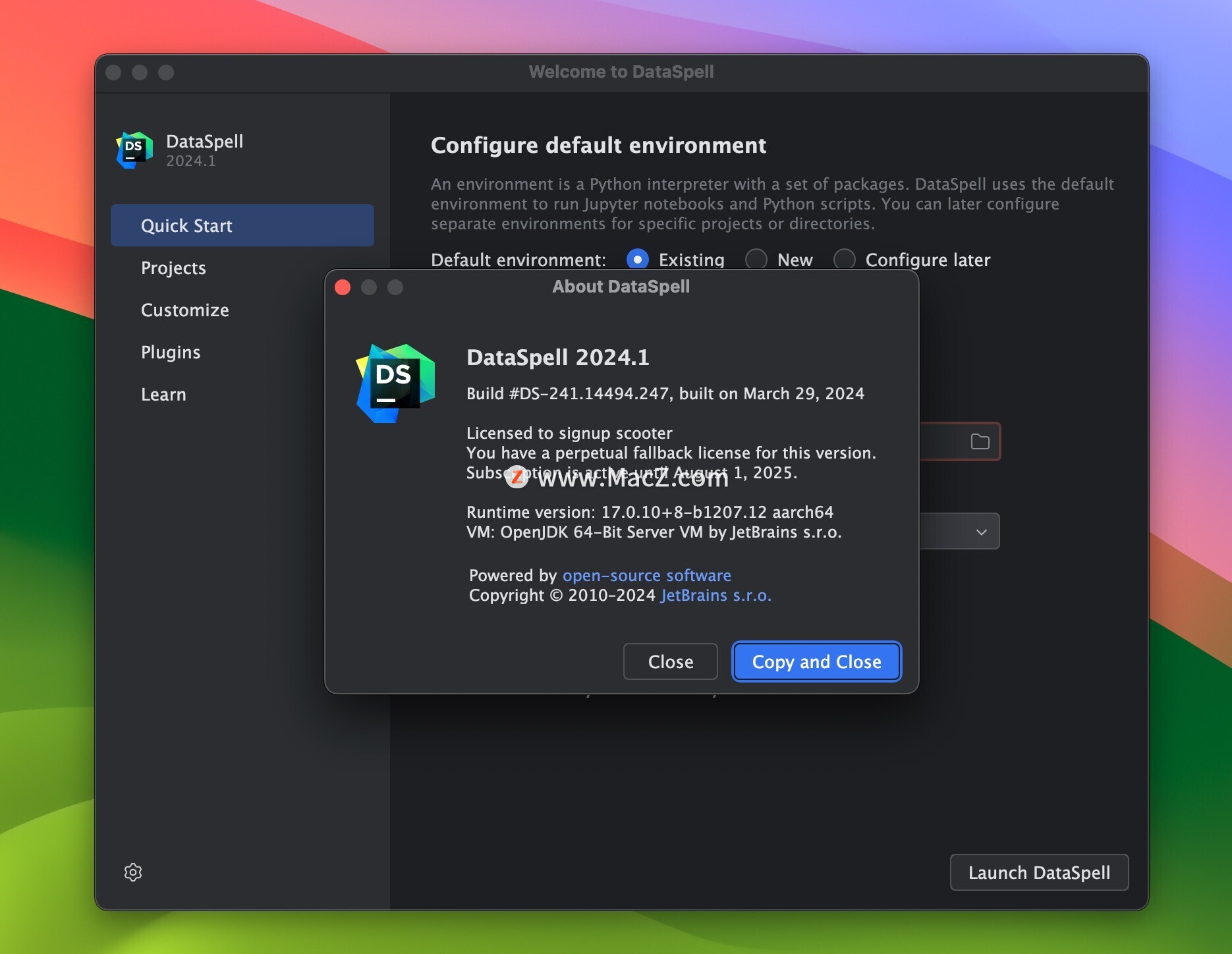 JetBrains DataSpell for mac(数据科学家的IDE) v2024.1_mac jetbrains dataspell ...