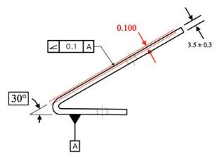 斜度符号标注机械图纸每日一符倾斜度