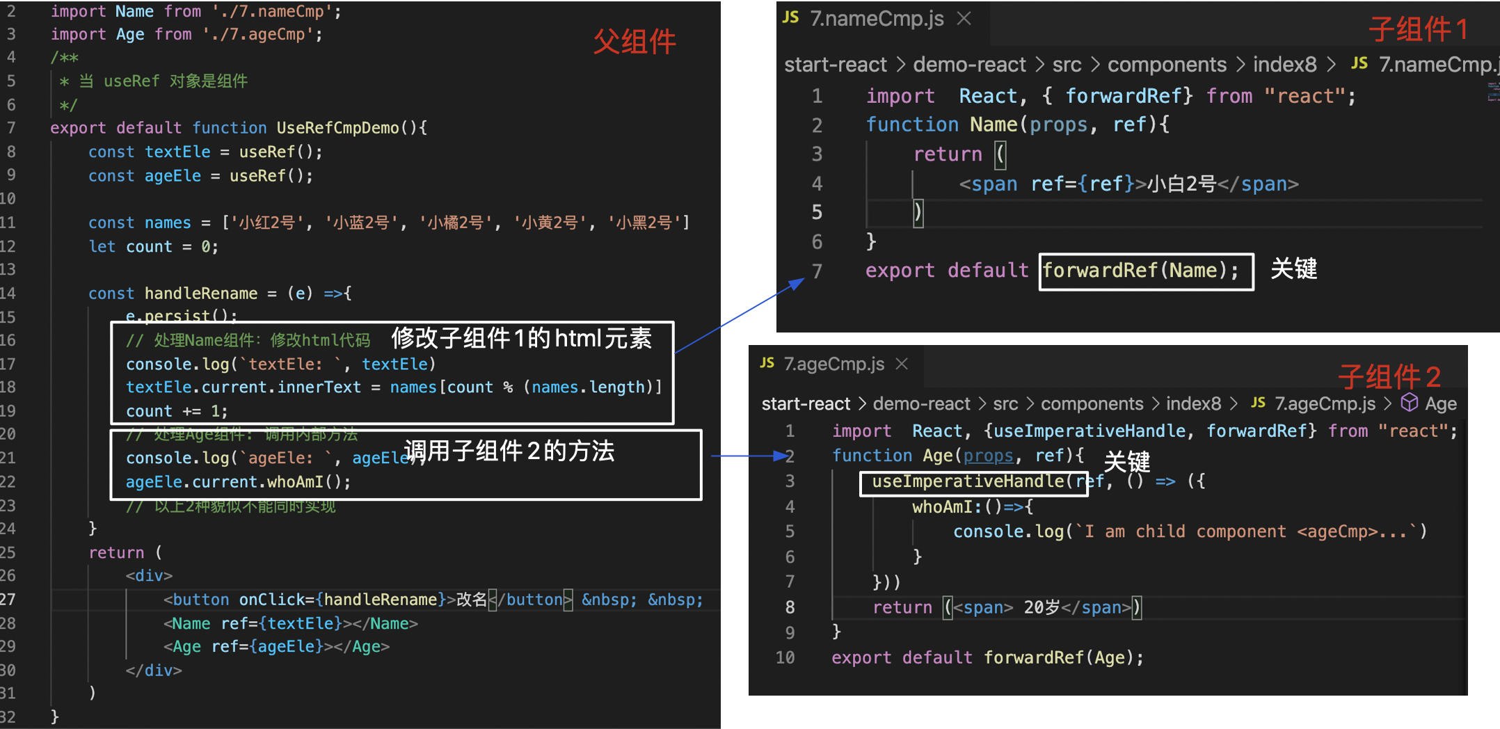 [react] Warning: Function components cannot be given refs. Attempts to access this ref will fail. Di