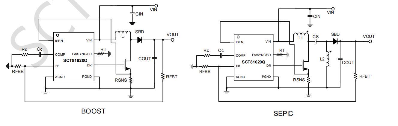 SCT81620QSTER,升降压电源芯片