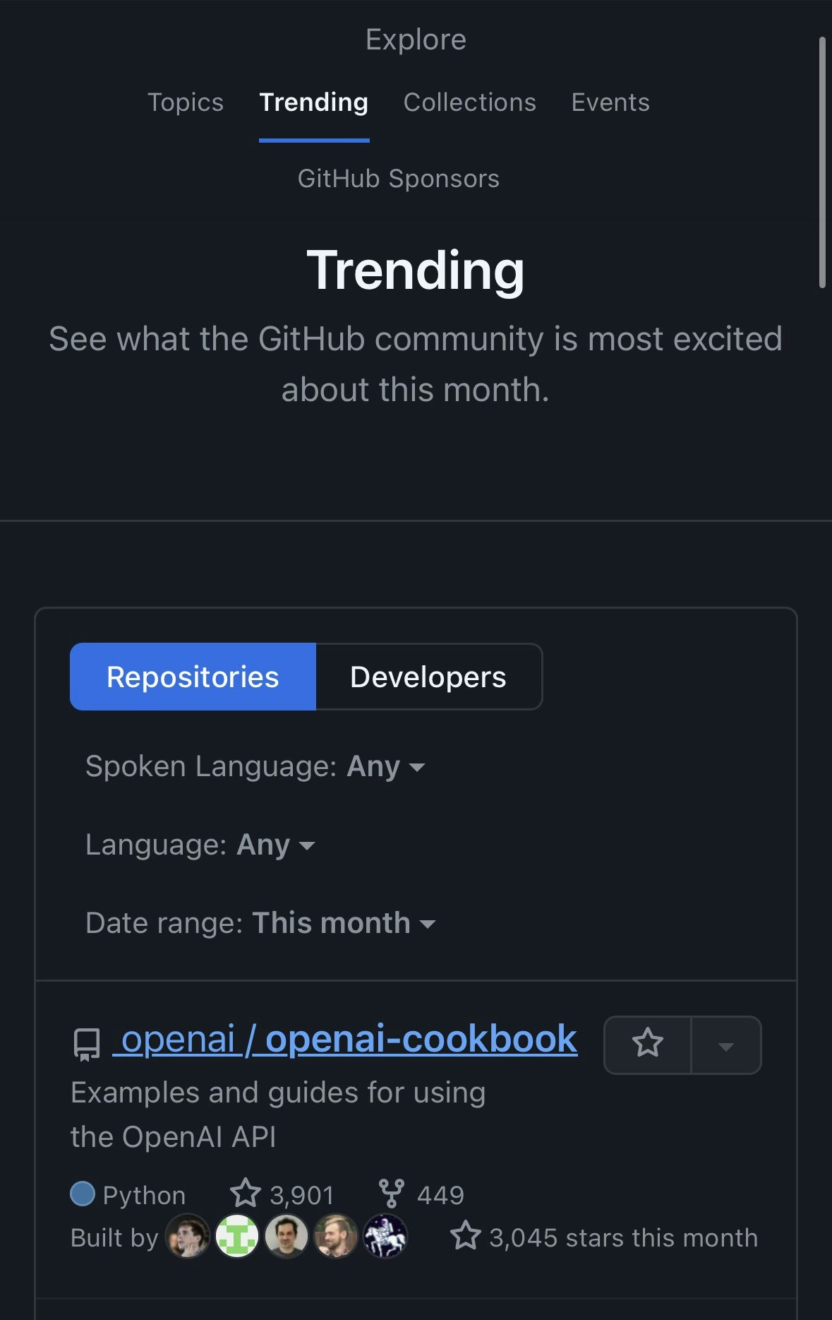 OpenAI Cookbook示例
