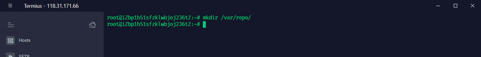 创建git仓库目录