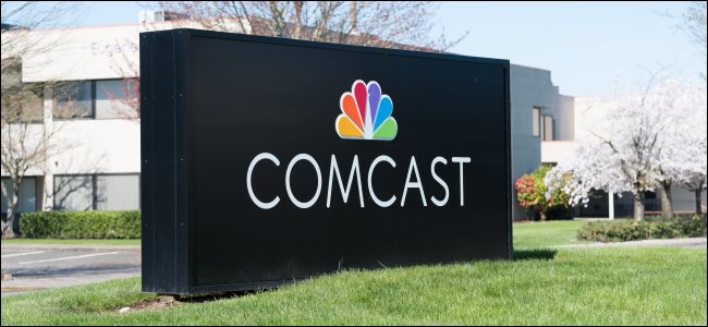 A Comcast sign in Eugene, OR