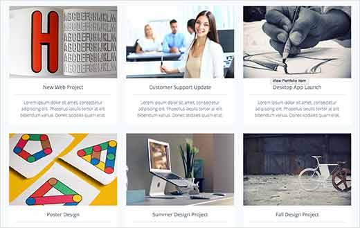 Portfolio websites with WordPress