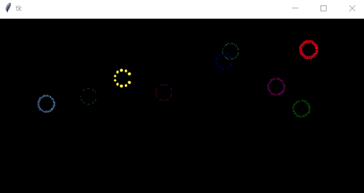python画烟花绽放出字python代码画动态烟花