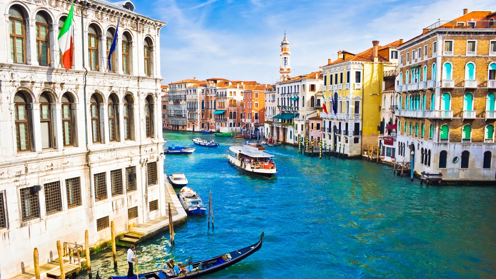 General 1920x1080 Venice boat city canal Italy