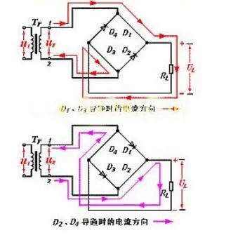 六个二极管整流桥图图片