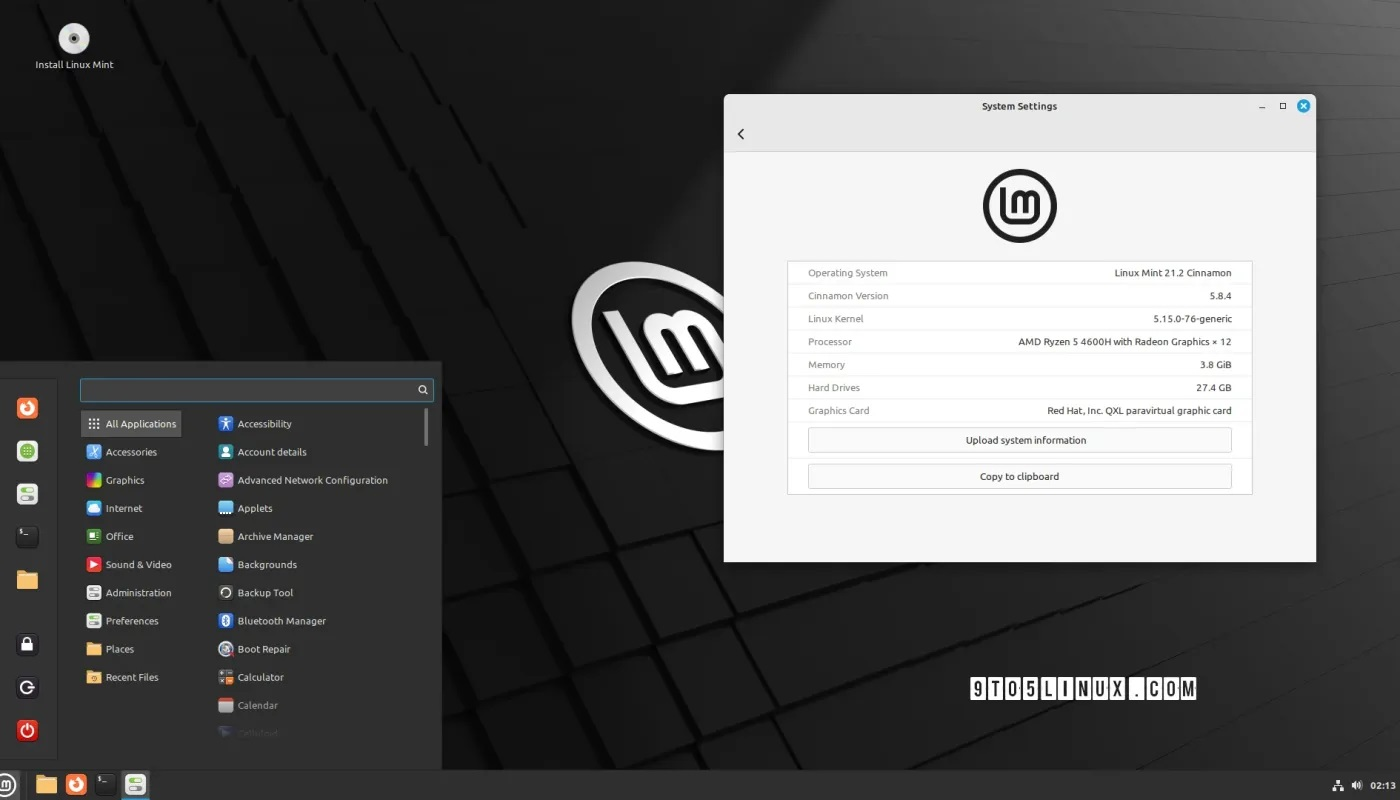 Linux Mint 21.2 "Victoria" is now available for download Linux Mint 21.2 "Victoria" is now available for download