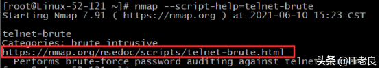 网络扫描神器Nmap常用操作方法详解以及使用脚本爆破telnet密码