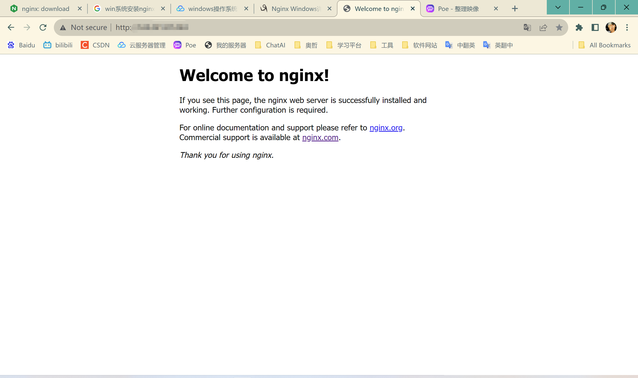 win系统环境搭建（六）——Windows安装nginx